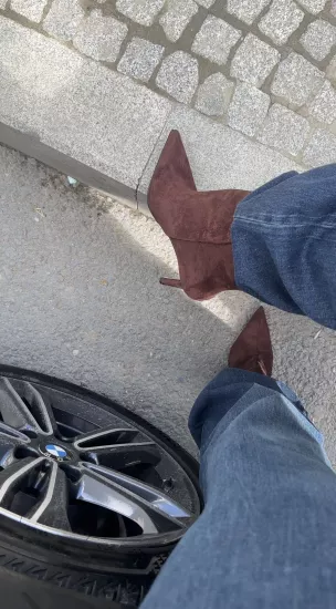 Acı Kahve Süet Bootie