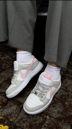 Gri Pembe Dunk Spor Ayakkabı  