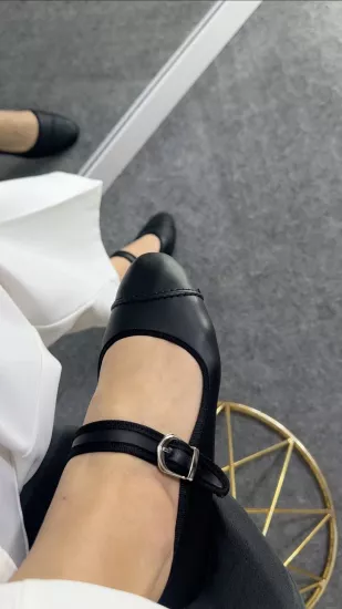 Bordo Yumuşacık Deri Babet 