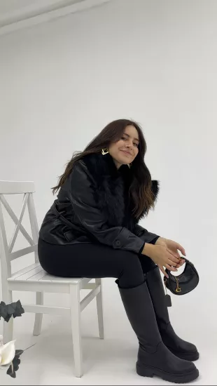 Siyah Düz Çizme