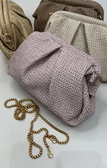 Pembe Hasır Çanta