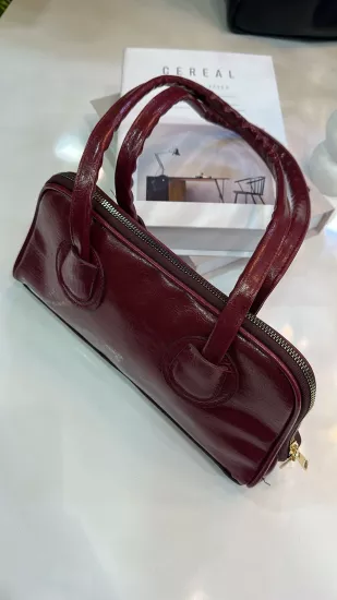 Bordo Rugan Baget Çanta