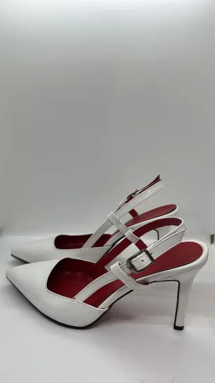 Beyaz Rugan Stiletto 