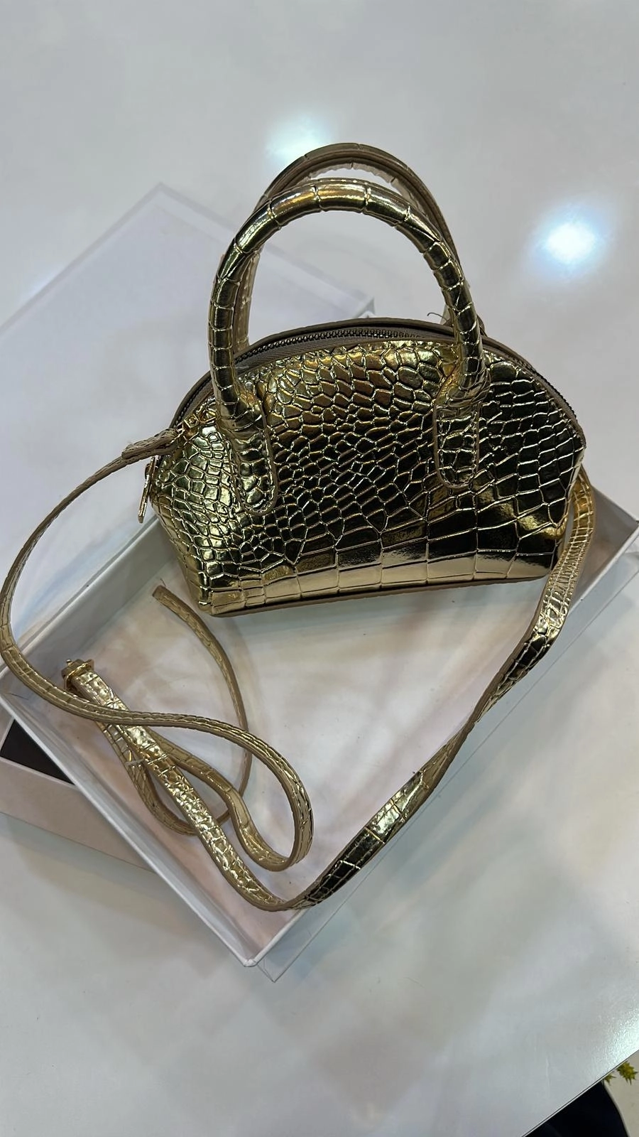Gold Mini Çanta 