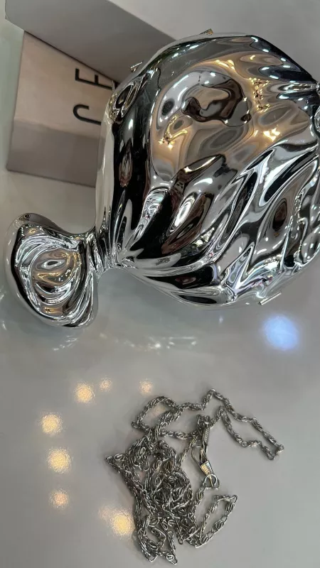 Gümüş Metal Şeker Çanta