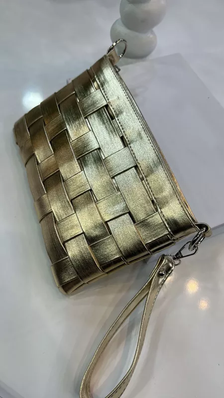 Gold Sepet Desenli Çanta 
