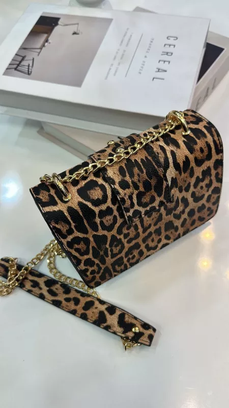 Leopar Desenli Çanta 