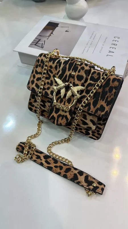 Leopar Desenli Çanta 