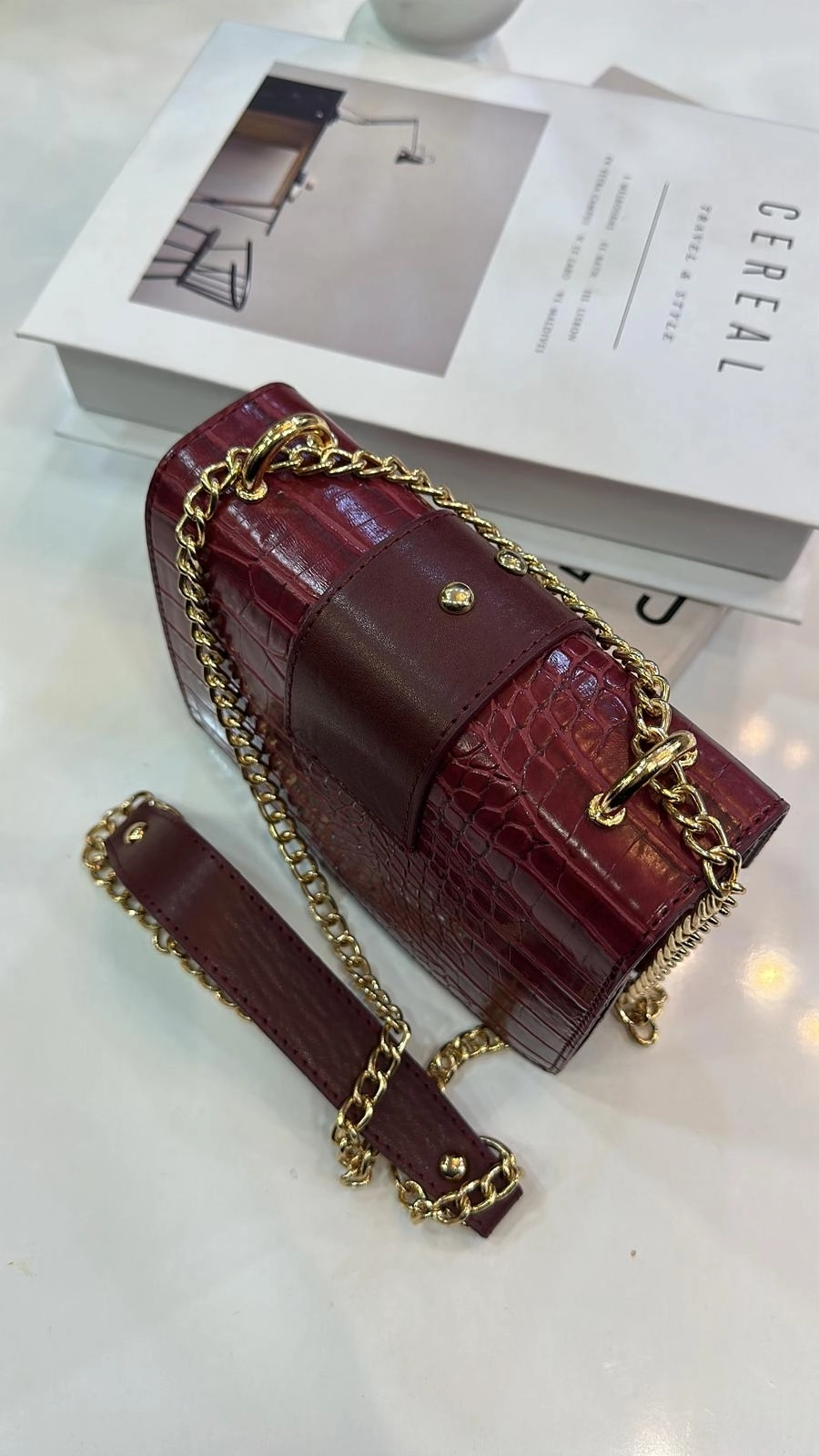 Bordo Rugan Çanta
