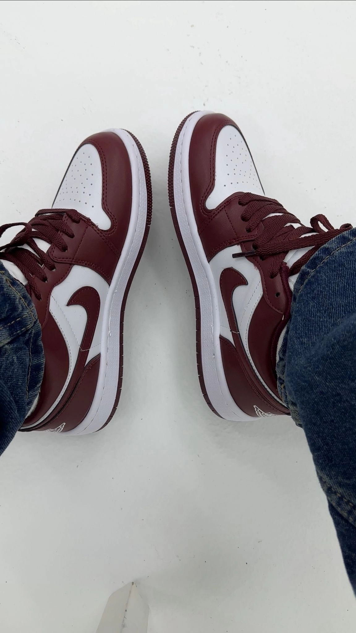 Bordo Beyaz Jorda.n Spor Ayakkabı